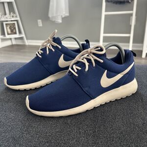 Nike Roshe One Women's Royal Blue Oatmeal Mesh Running Shoes 511882-404 Size 9